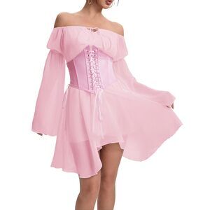 5926 White Sundress - Plus Size, Short Graduation Dress